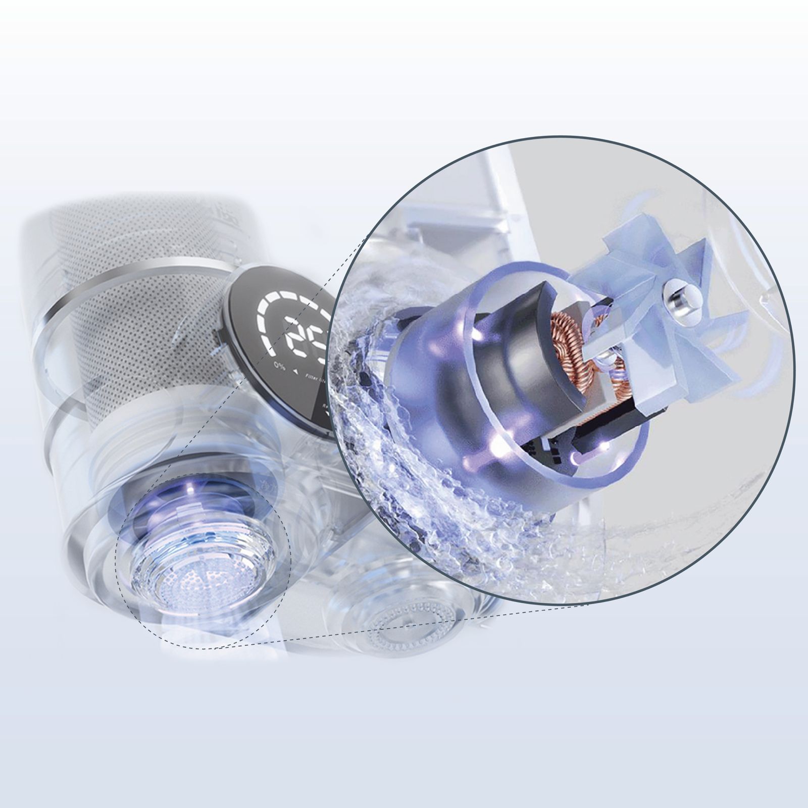 Technologie 8 étapes de filtration Puramane - filtre eau robinet charbon actif UV